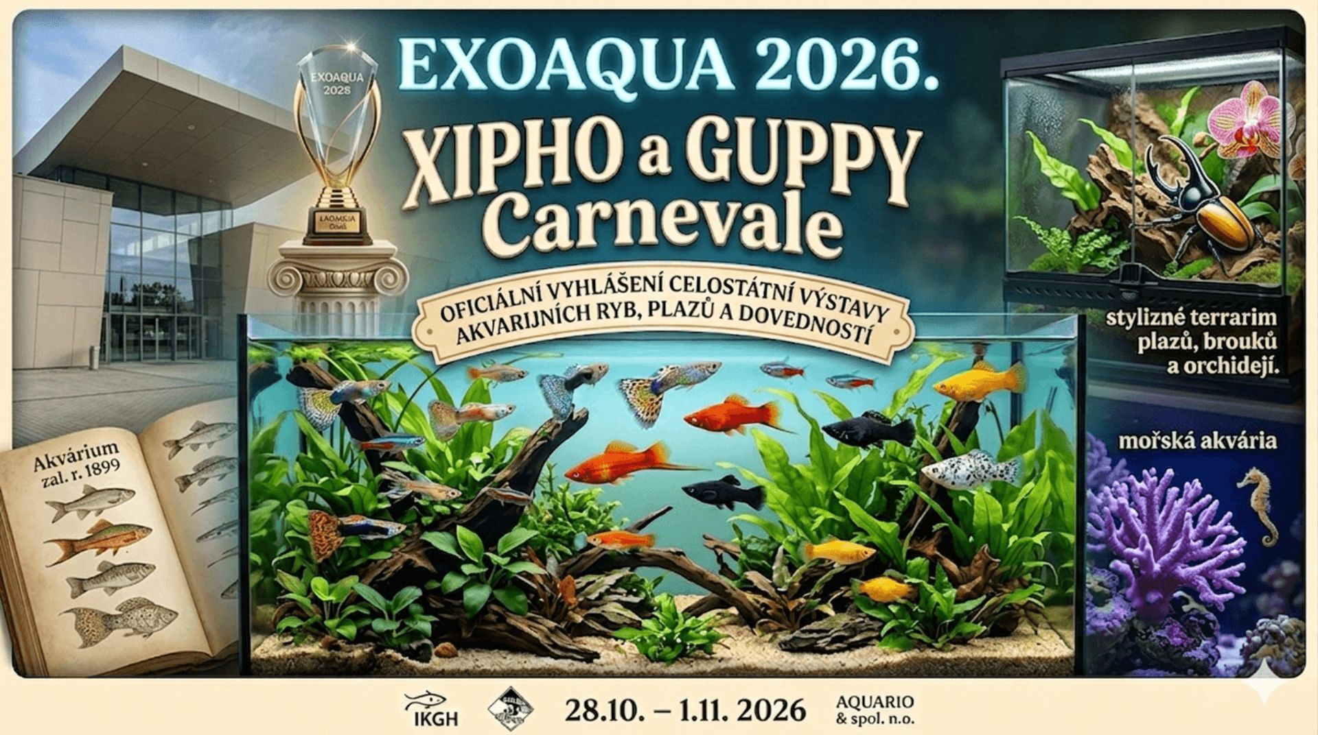 EXOAQUA 2026 – XIPHO a GUPPY Carnevale
