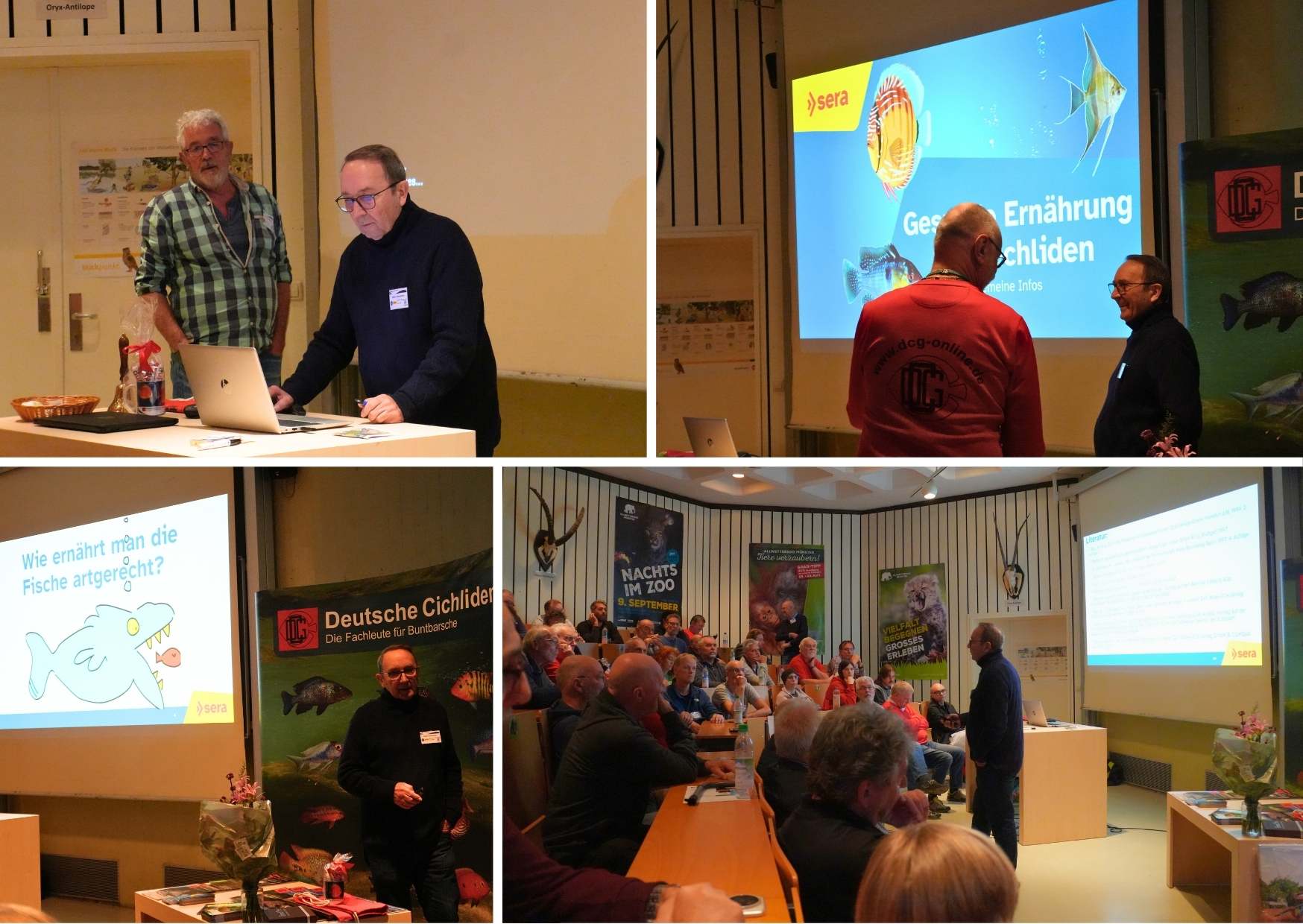 Dieter Untergasser měl velmi zajímavou přednášku na téma zdravé stravování u cichlid