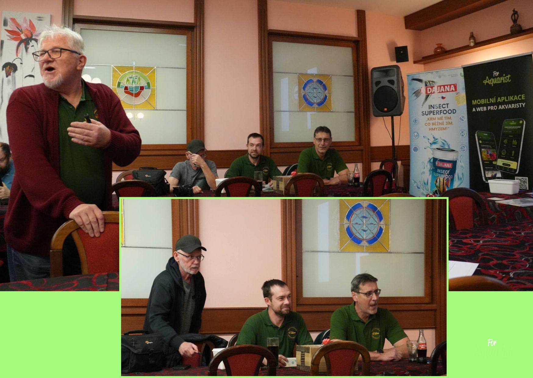Pokladník Oldřich Zelený informuje o stavu financí Českého cichlid klubu