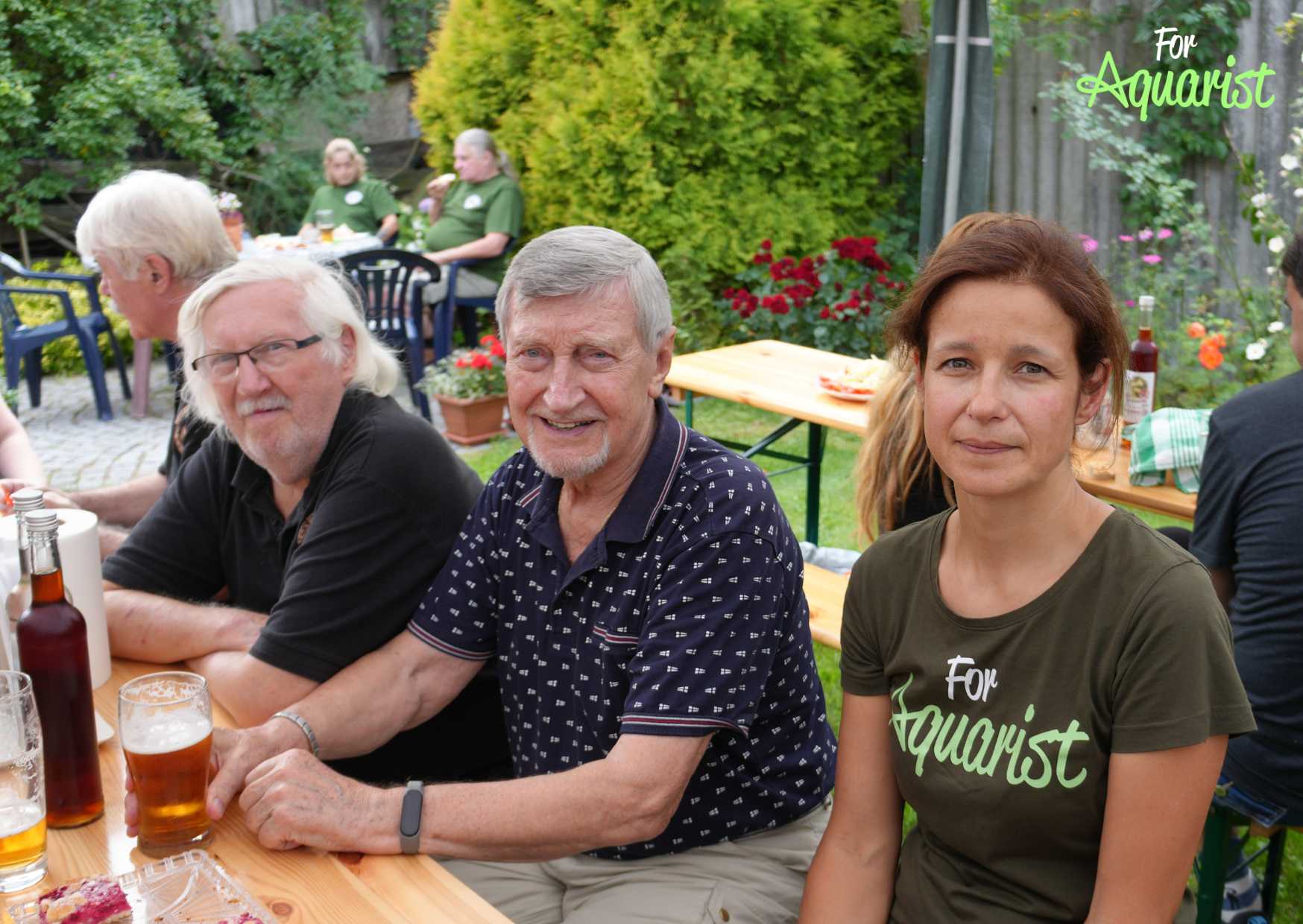 Legendární akvaristé po mé pravici Lubomír Čuhel a Míla Kolařík