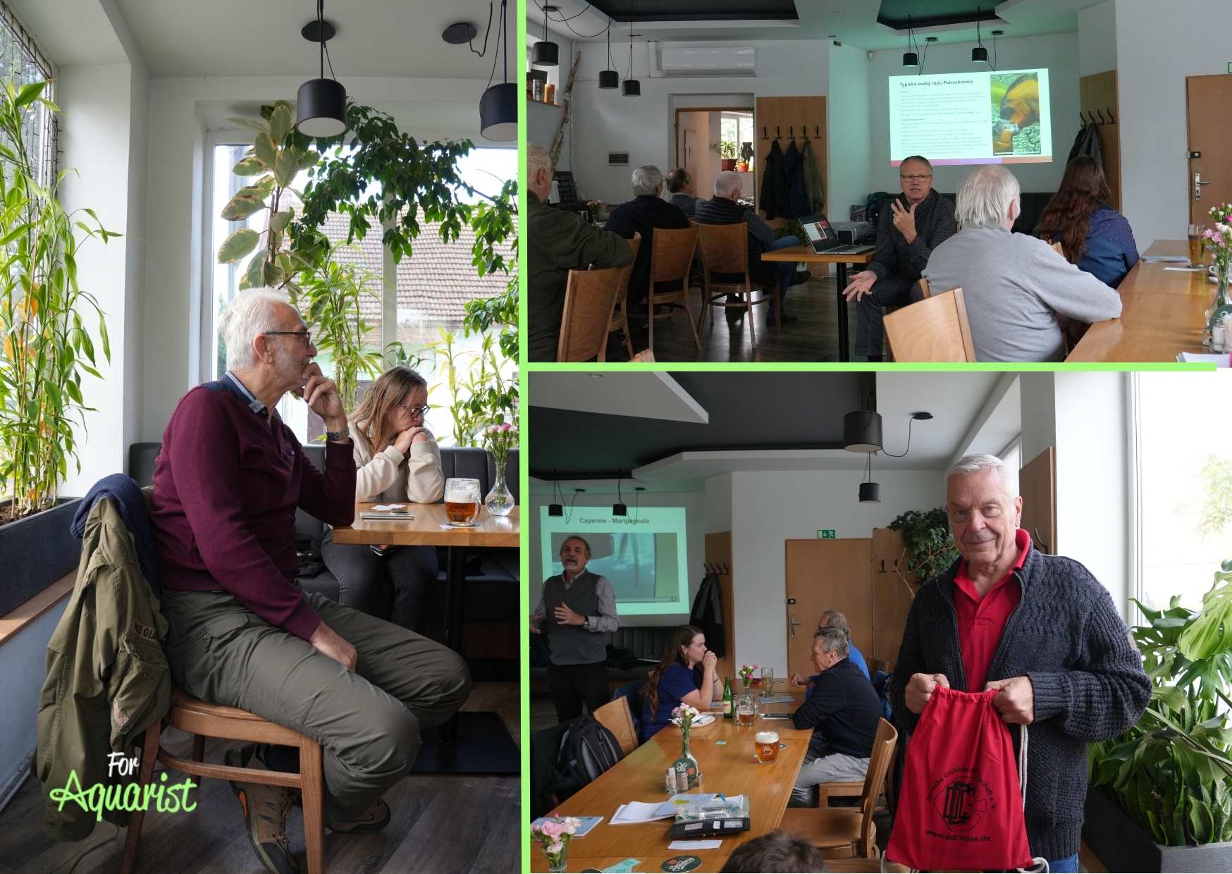 Cyperus: Zaujímavá prednáška o rode Petrochromis. Vľavo Adam Molin