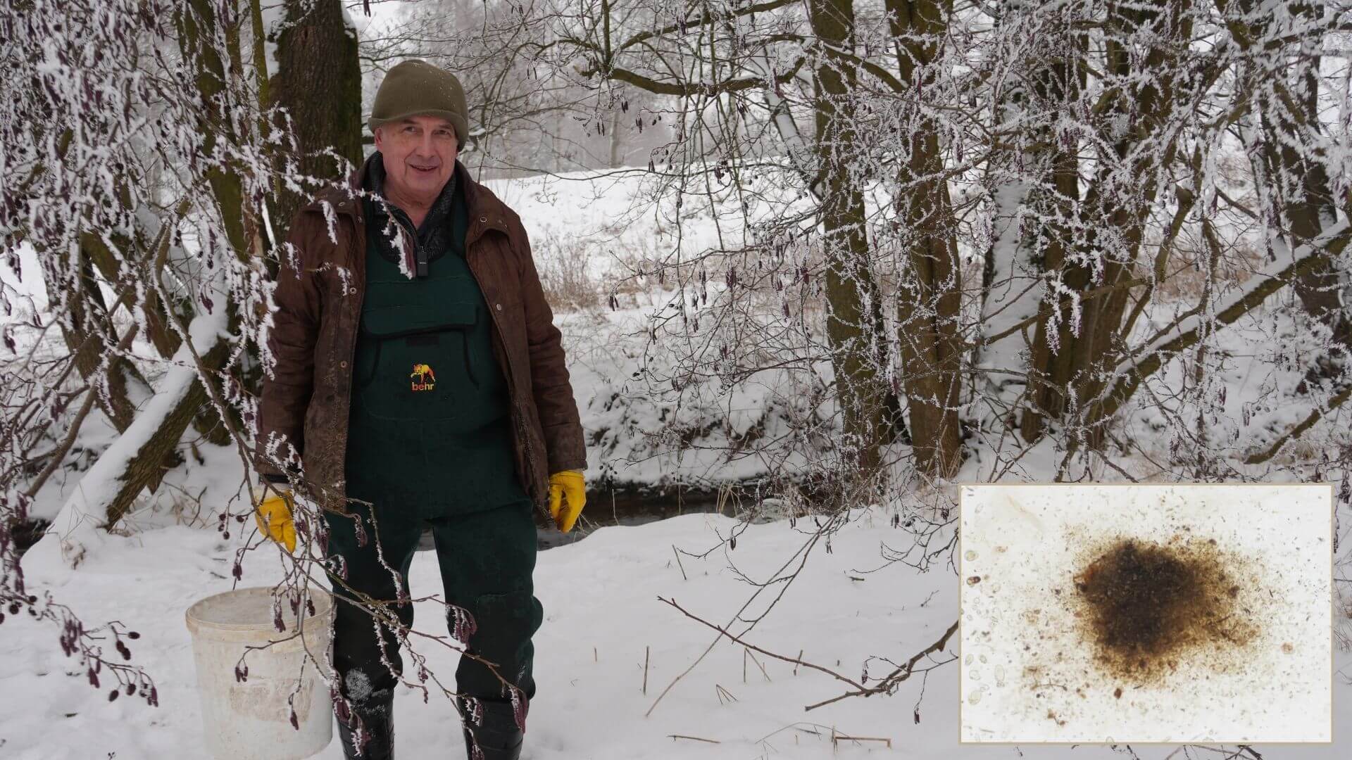 Zimní lov planktonu: Efektivní metoda „samolovu“ na výtoku z rybníka