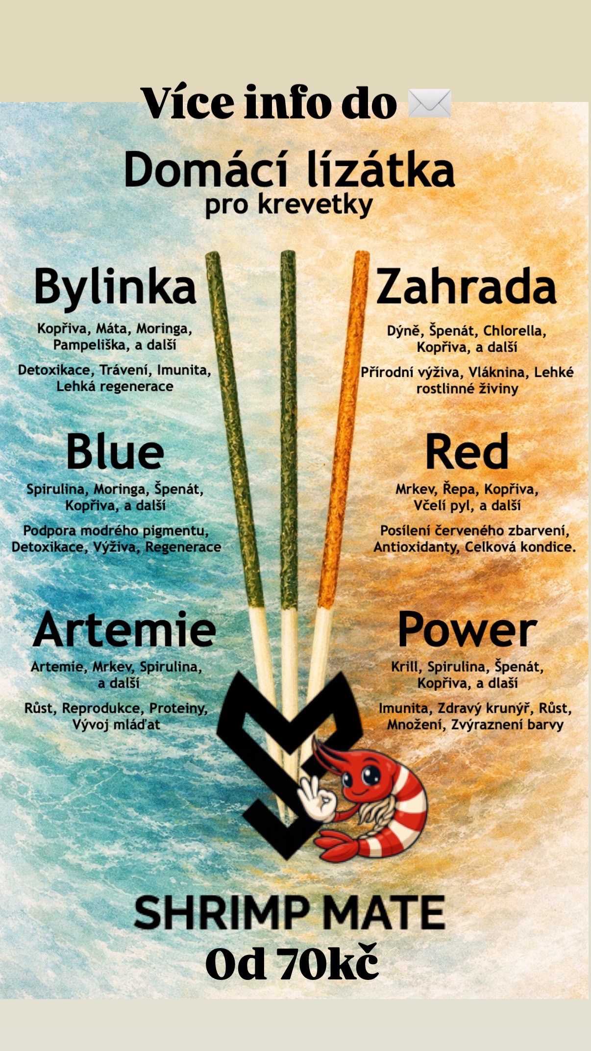 🦐 Domácí lízátka pro krevetky 🍭