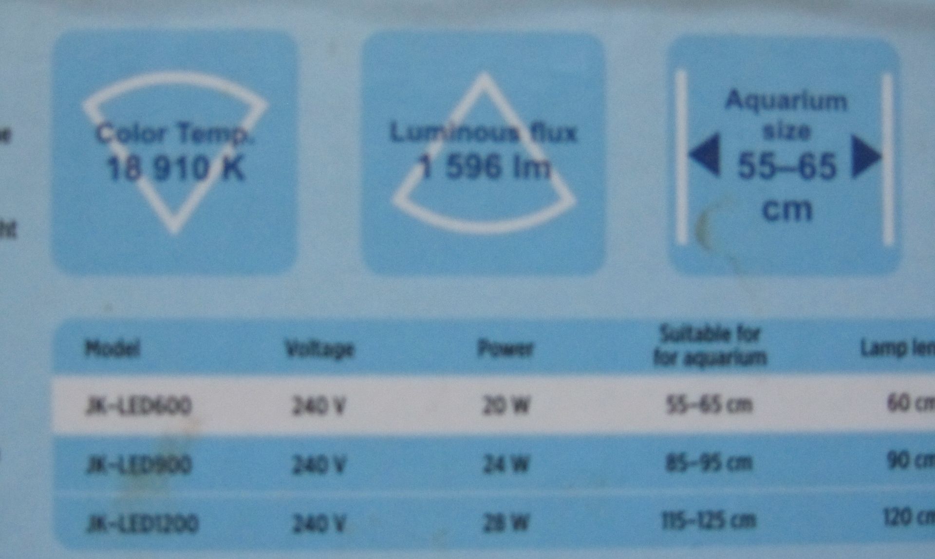 LED světlo pro akvárium 60cm nové,nepoužité 