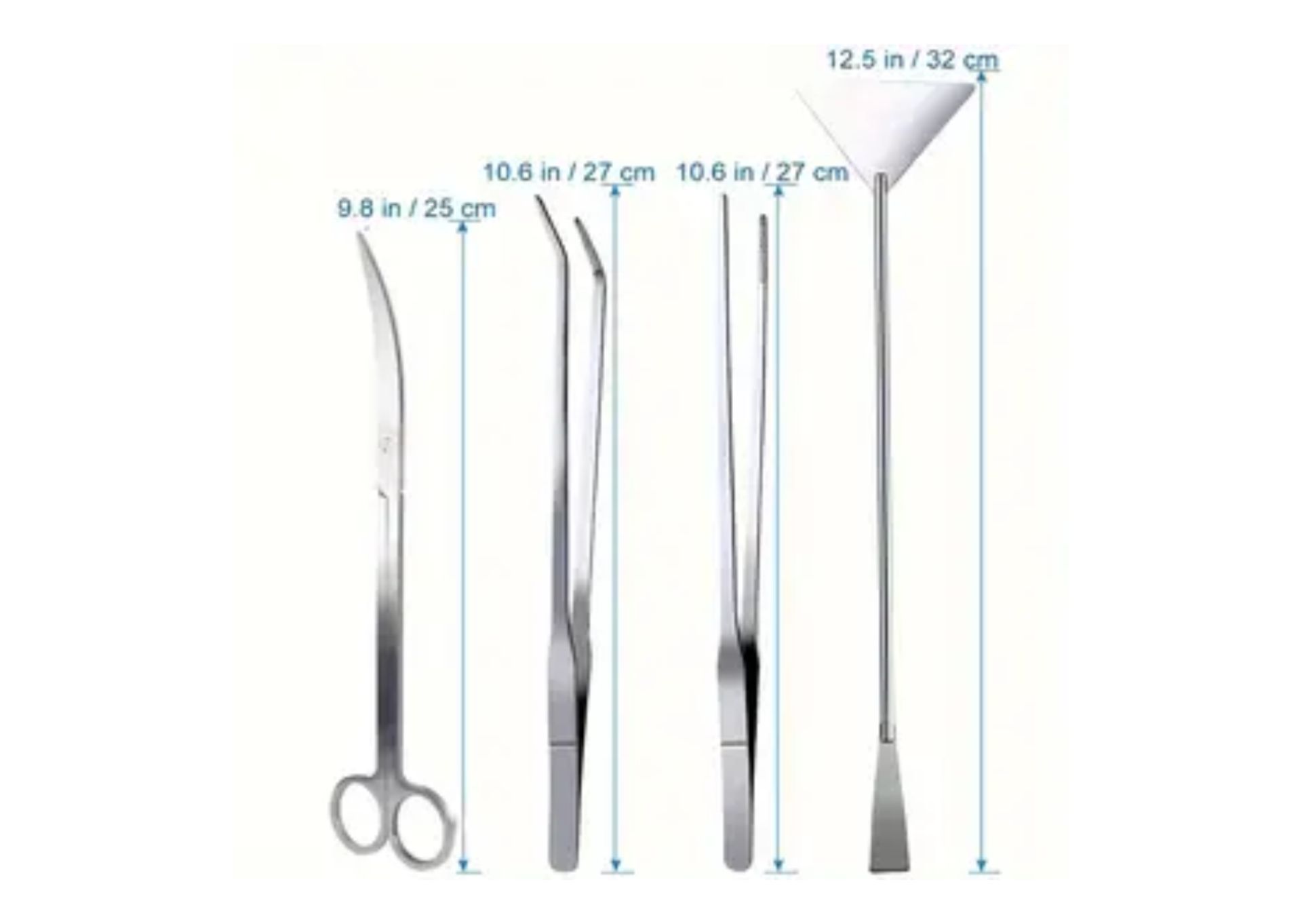 🌿 Profesionální Nástroje 4v1 - Nerezová Sada 🌿