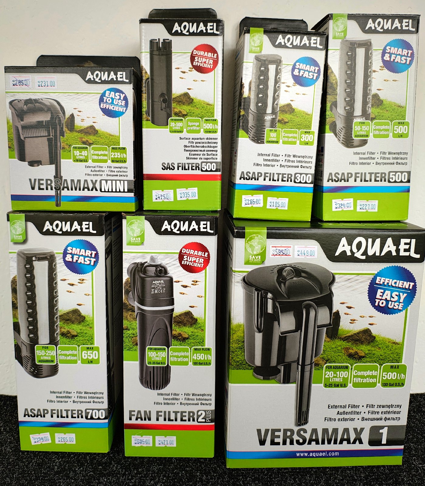 Akvarijní filtrace AquaEl výprodej skladových zásob