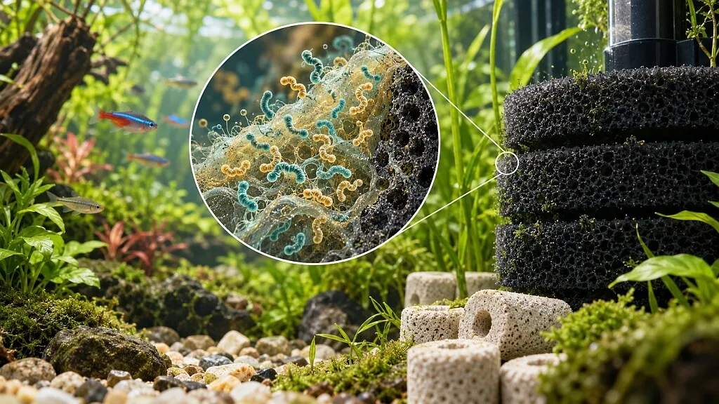 Filtracja biologiczna - niespodzianka wewnątrz filtra akwariowego